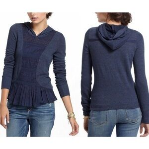 Anthro E by Eloise Peplum Lace Hoodie